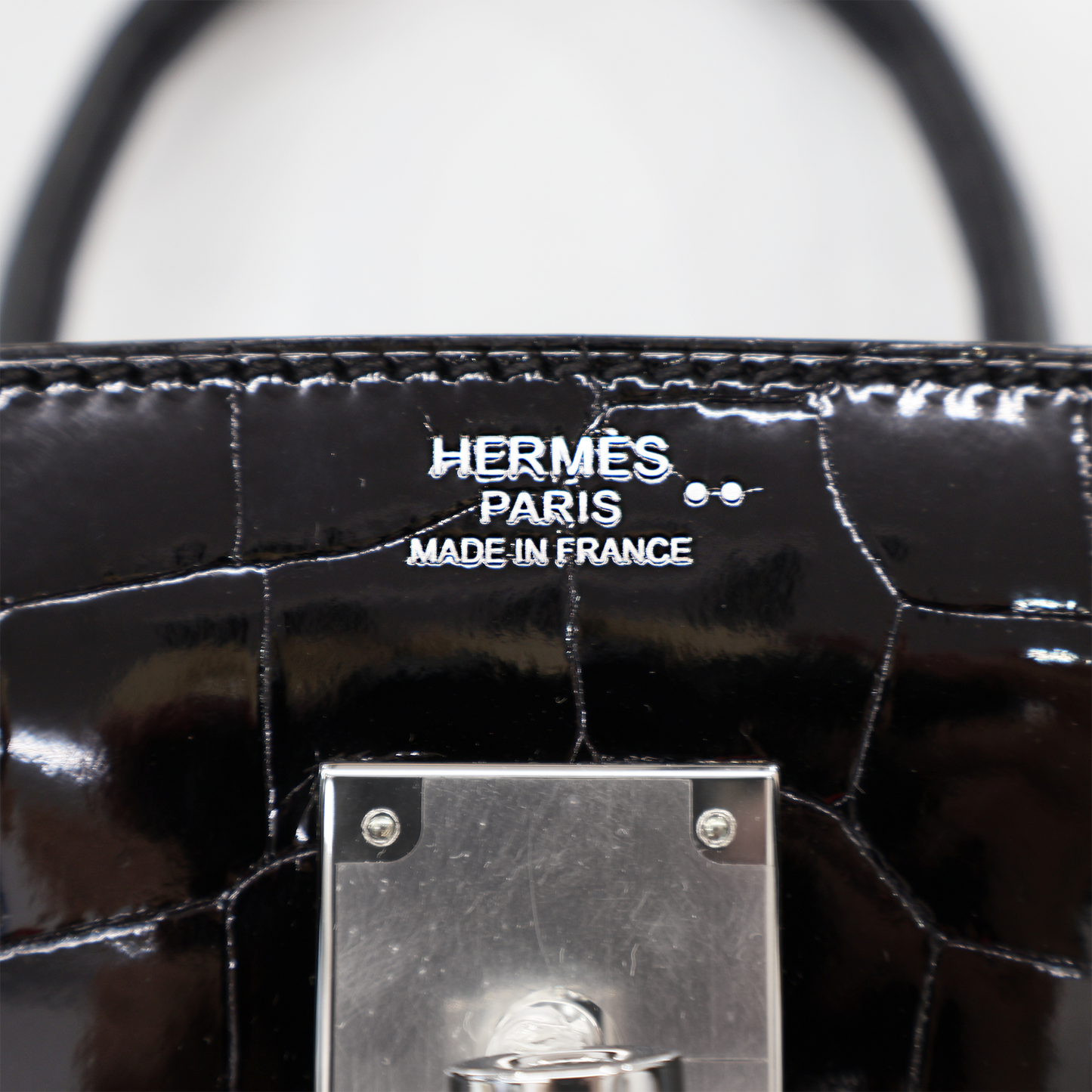 バーキン30 ブラック シルバー金具 アリゲーター