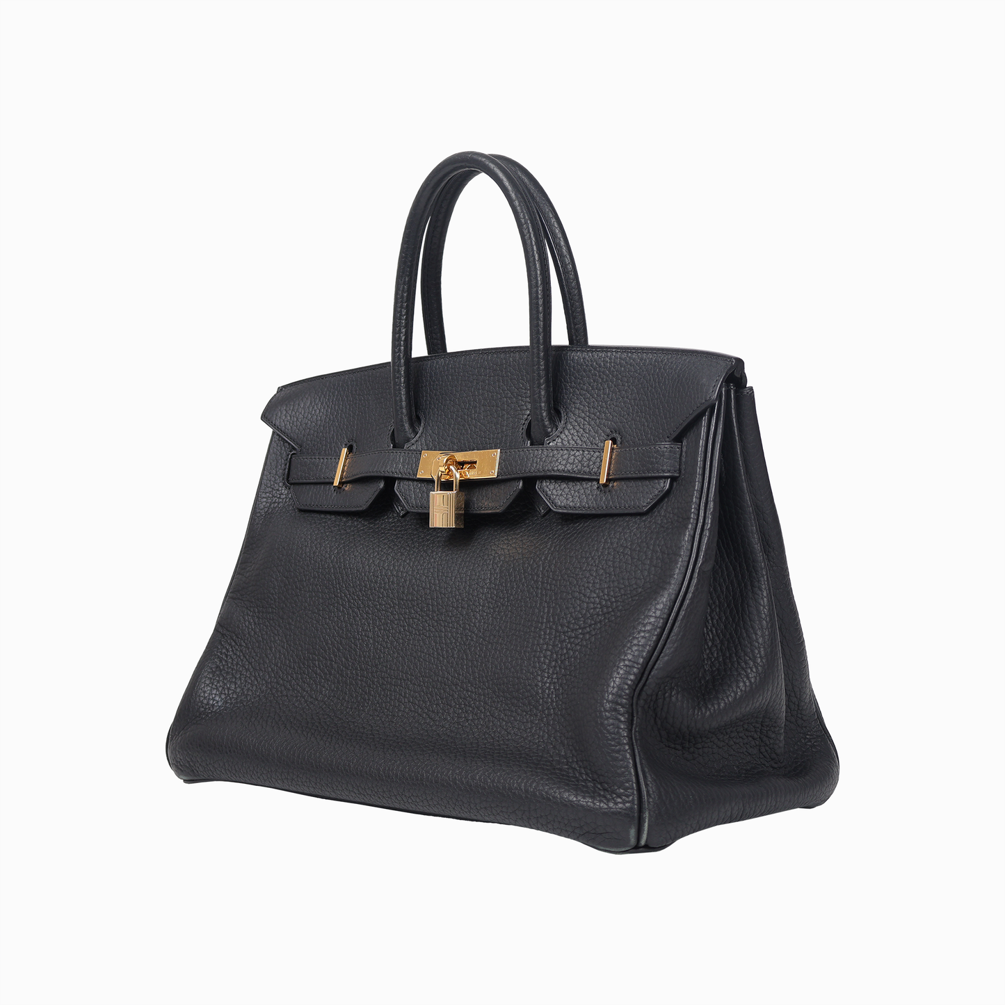 バーキン35 ブラック ゴールド金具 トゴ □H刻印