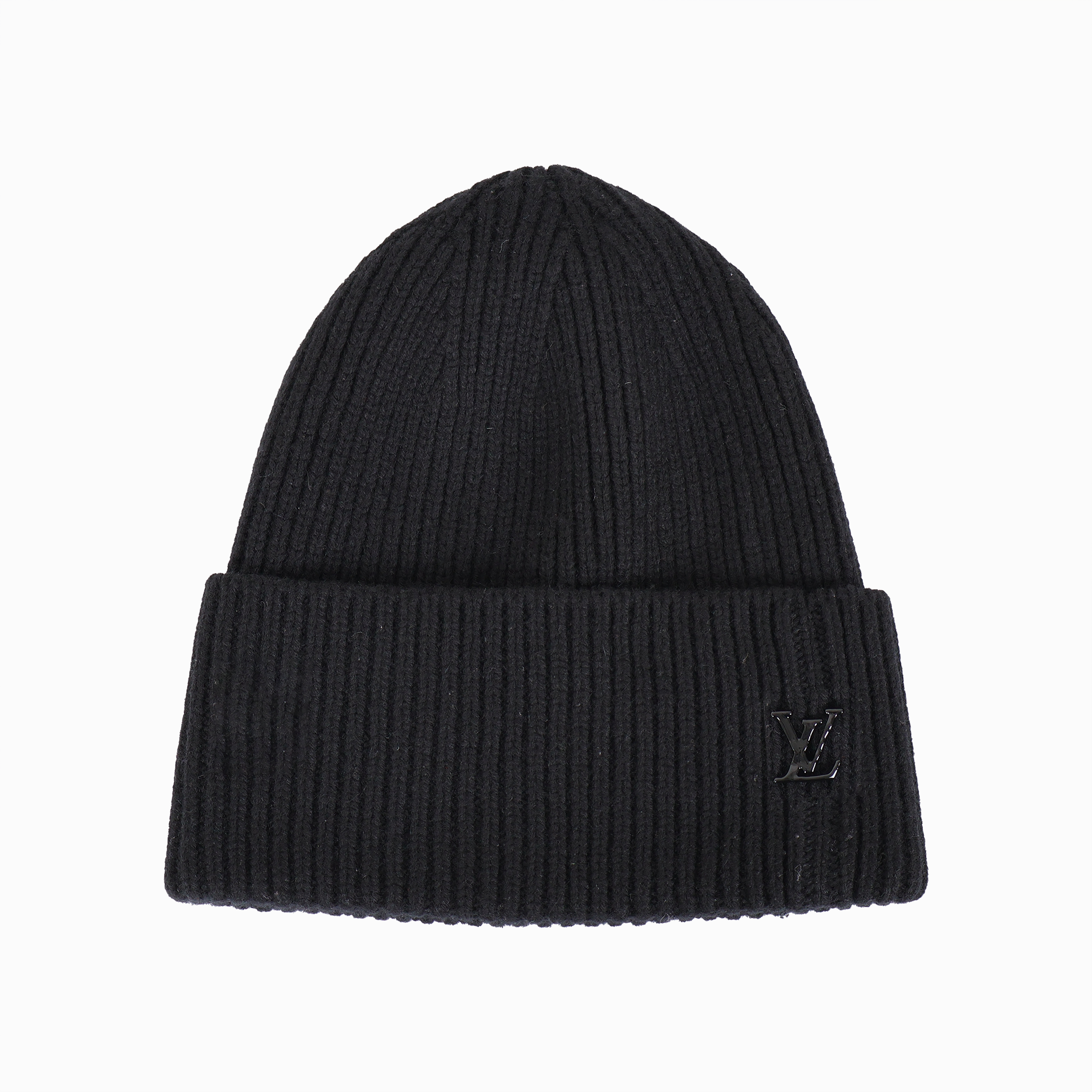 D2806 美品 ルイヴィトン ビーニー LVアヘッド 1.1カシミヤニット帽 ビーニー・LV アヘッド 1.1 ノワール - ブランドジャパン