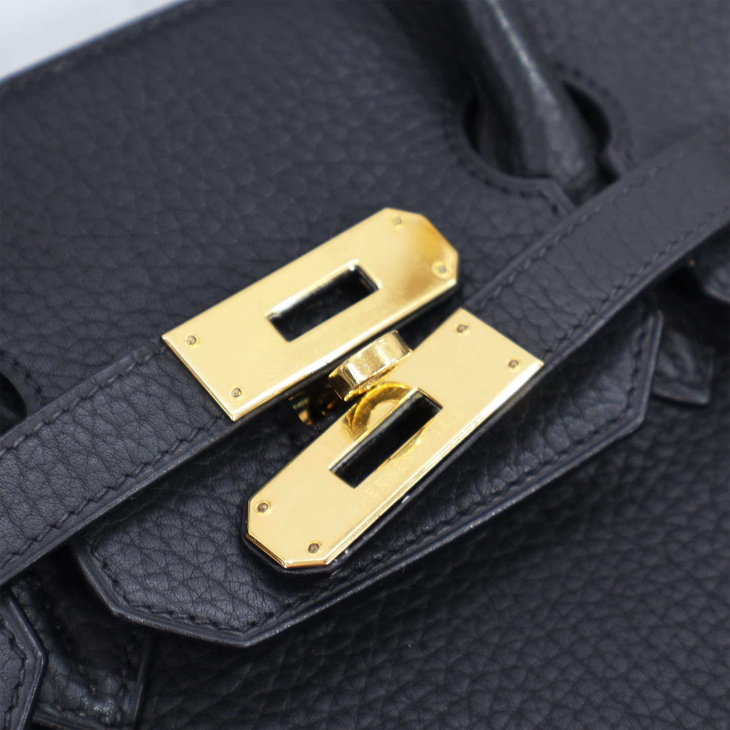 バーキン35 ブラック ゴールド金具 トゴ □H刻印