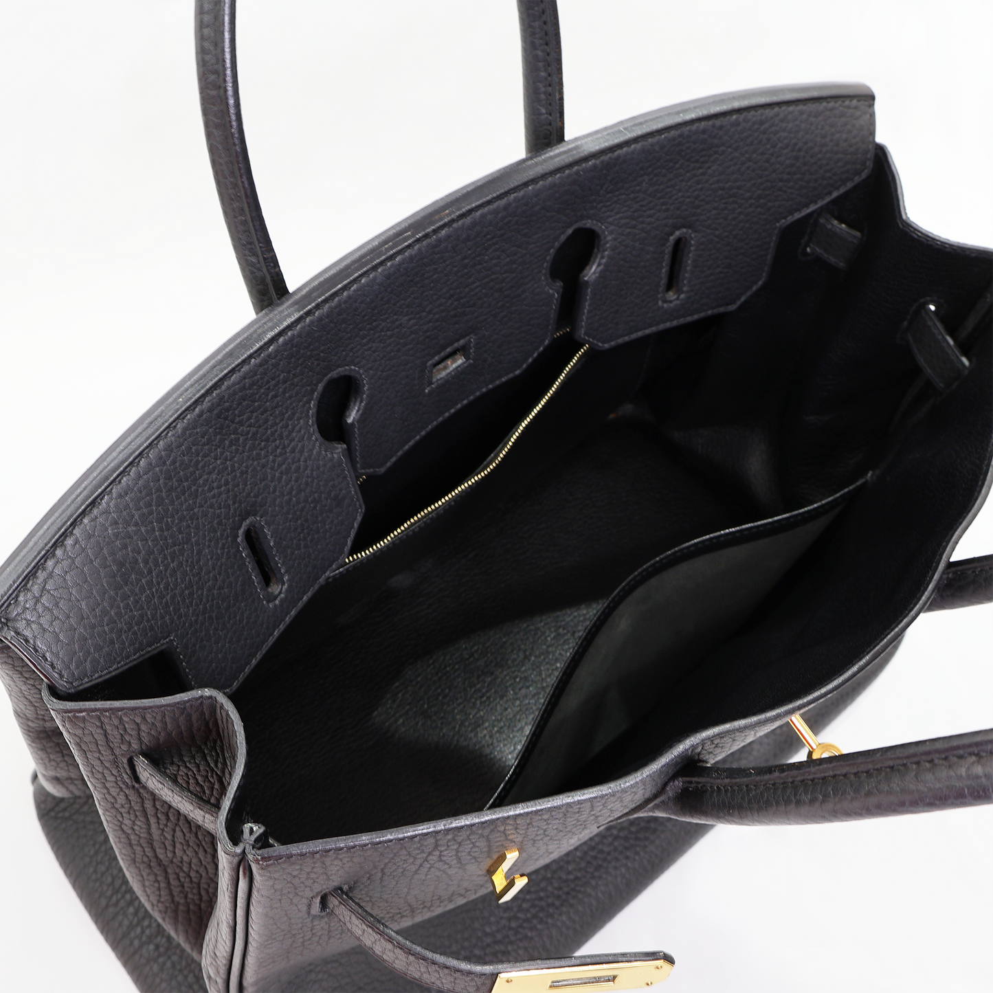 バーキン35 ブラック ゴールド金具 トゴ □H刻印