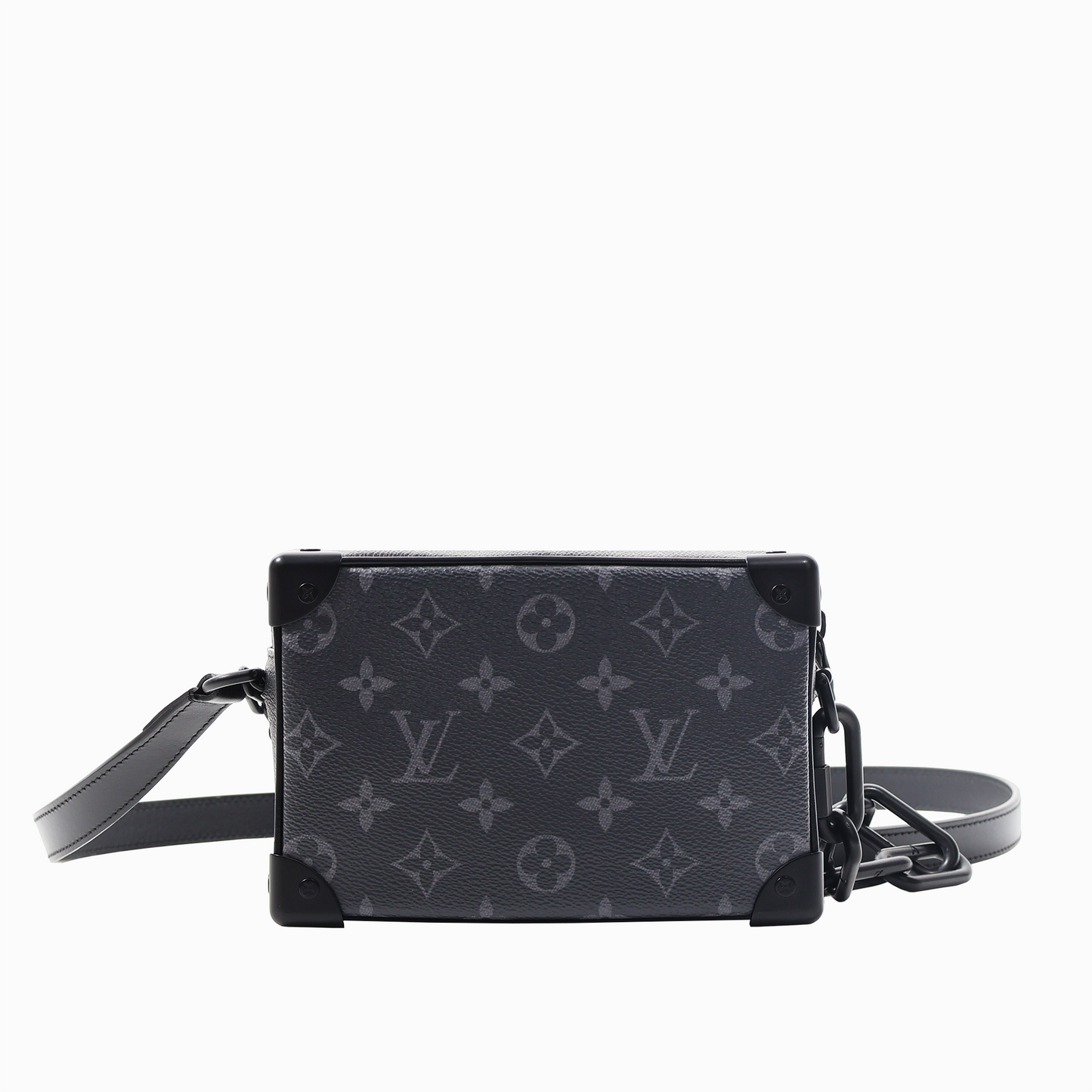 ミニ・ソフトトランク グレー マットブラック金具 モノグラム