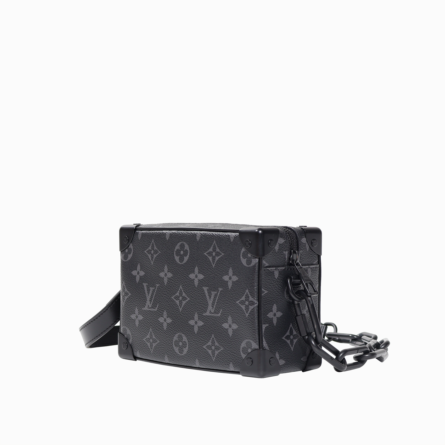 ミニ・ソフトトランク グレー マットブラック金具 モノグラム