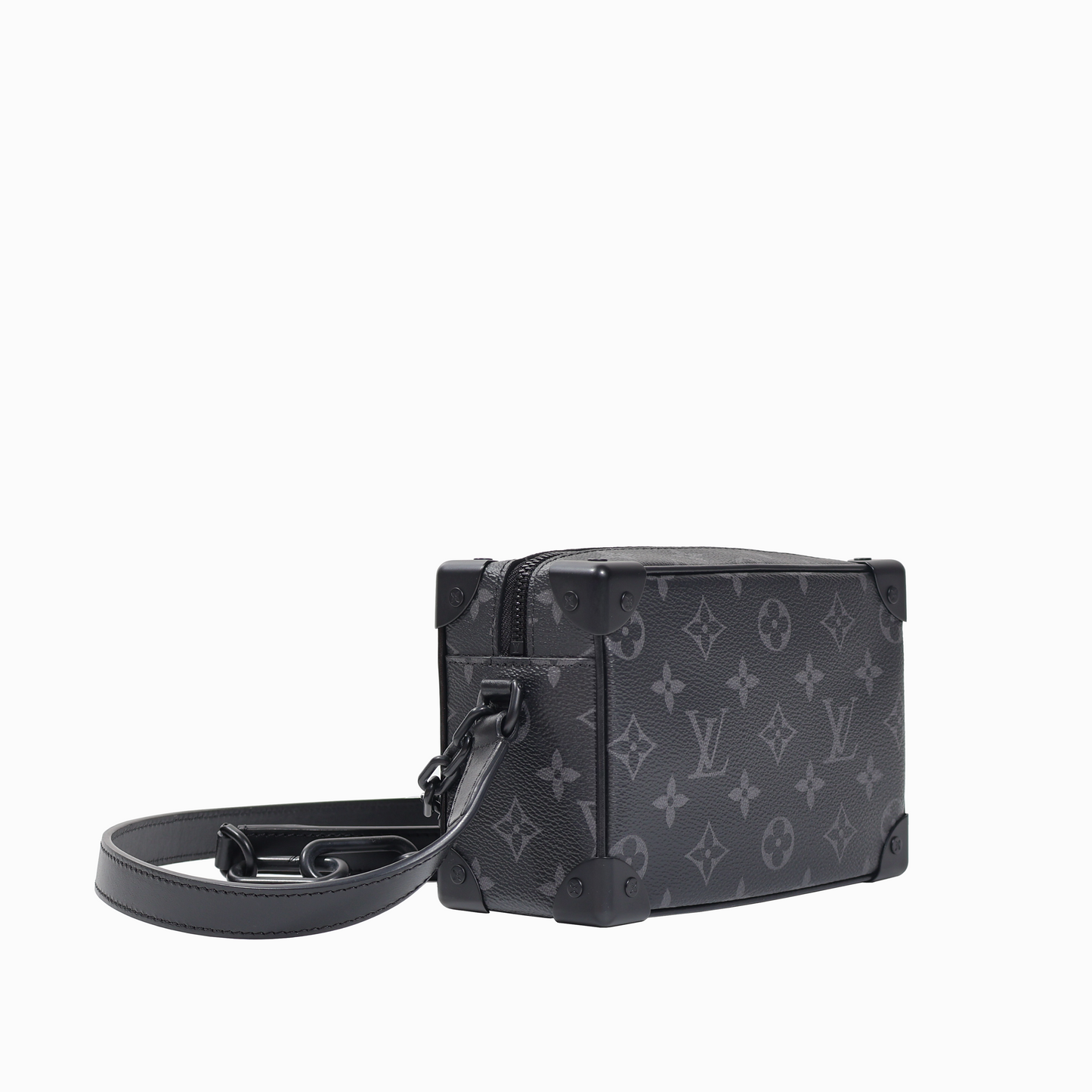 ミニ・ソフトトランク グレー マットブラック金具 モノグラム