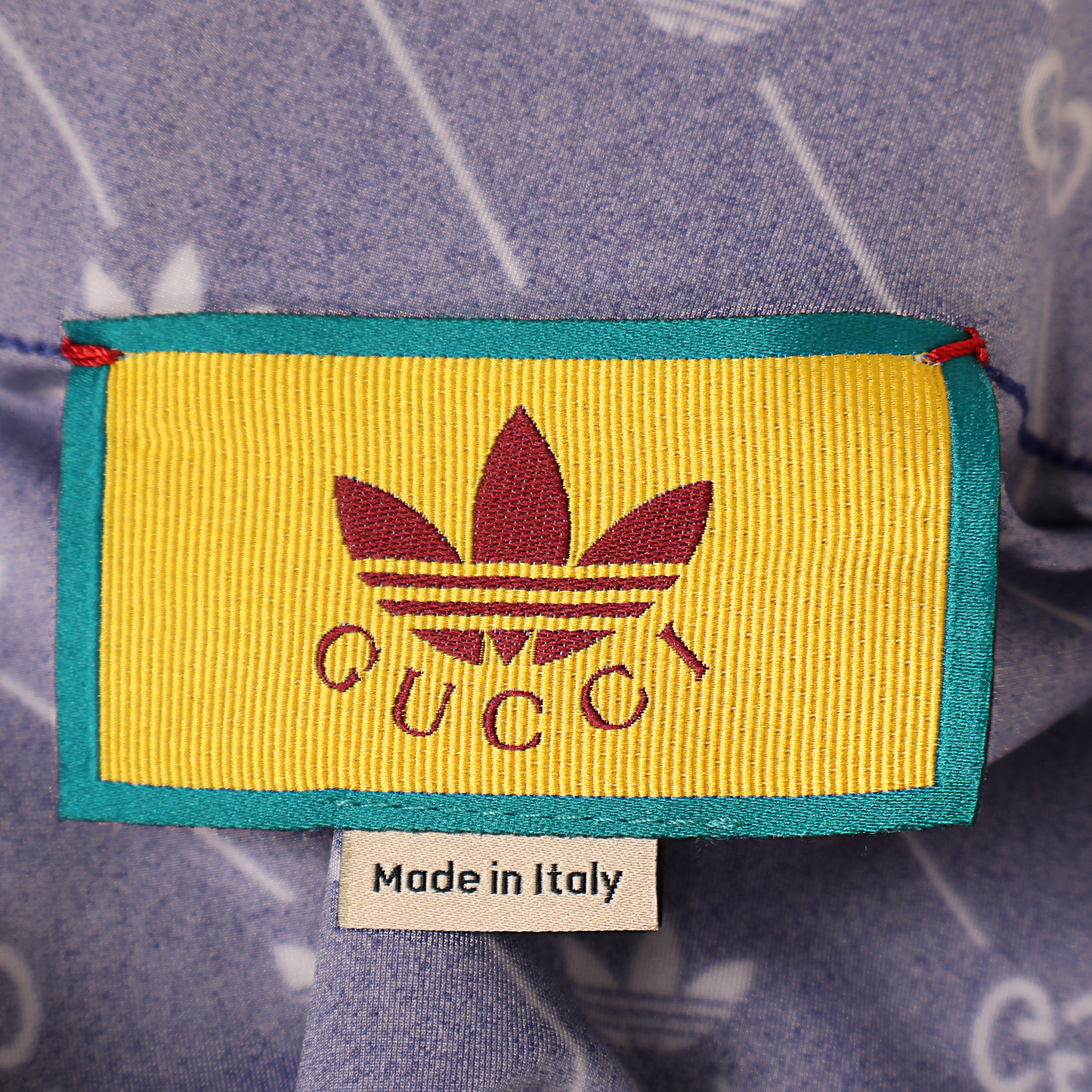adidas x Gucci ライクラ スウェットパンツ ブルー