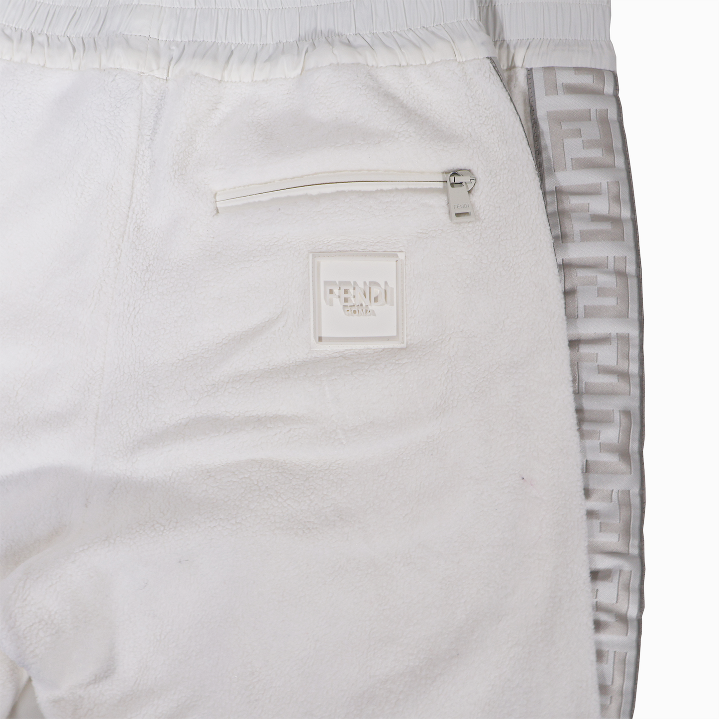 ホワイト フリース パンツ コットン