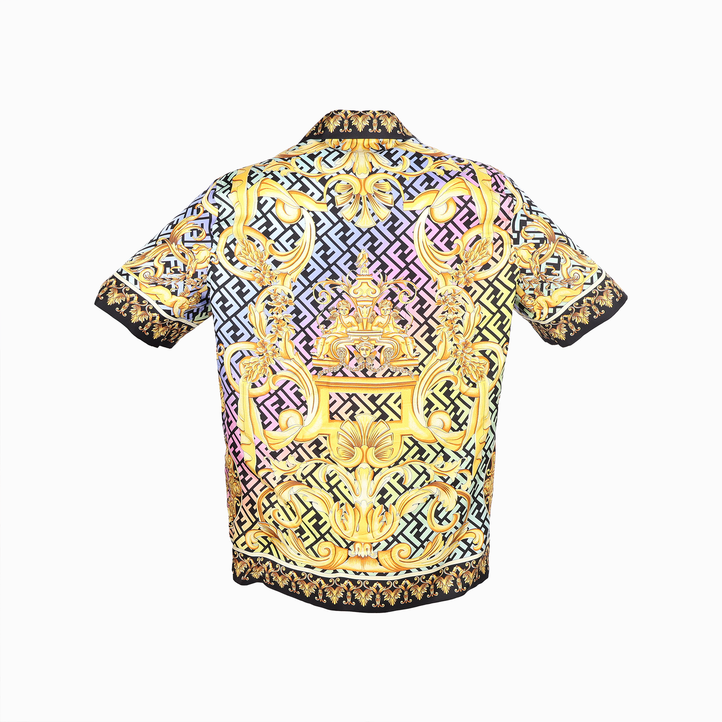 フェンダーチェ シルクシャツ マルチカラー