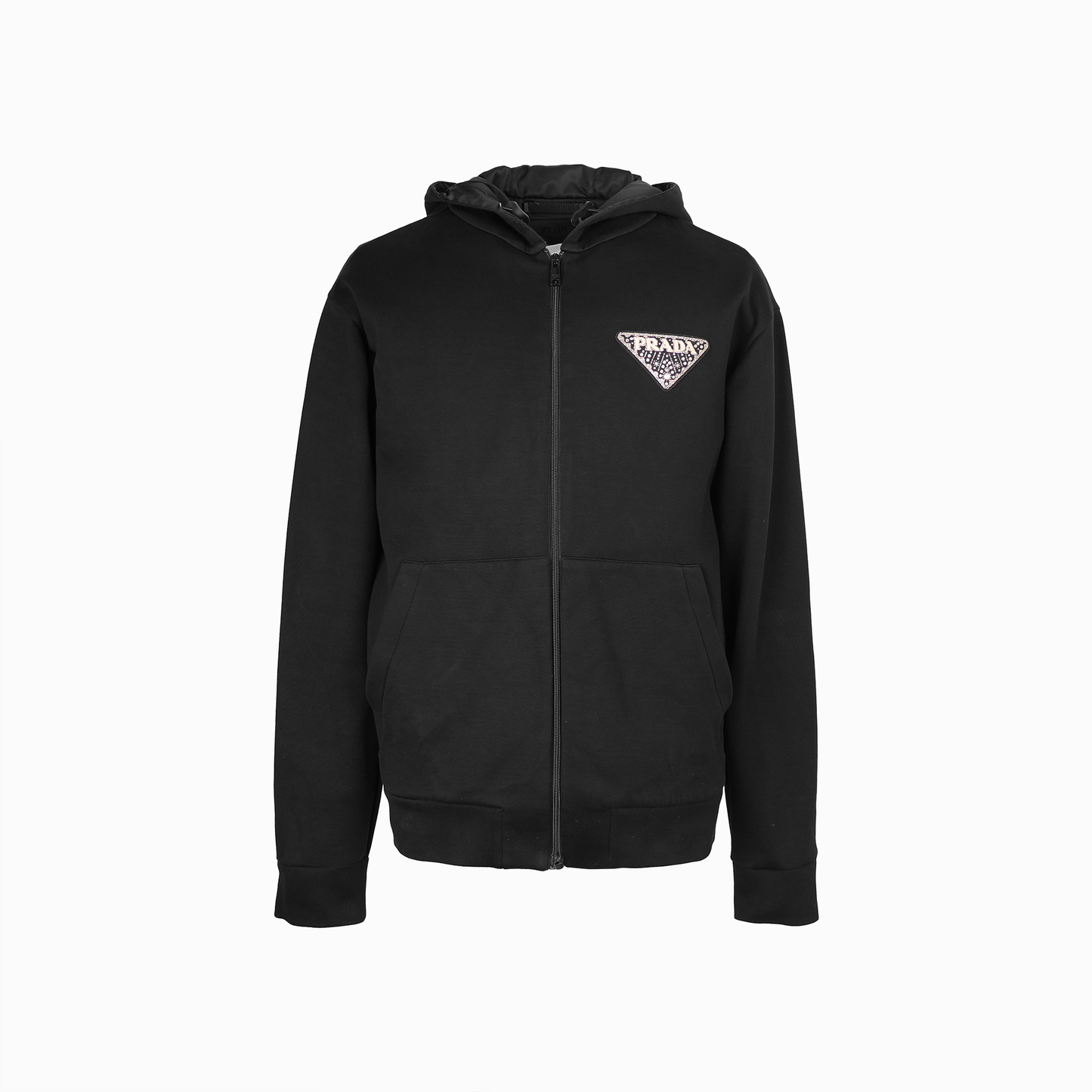 テクニカルファブリック Re-Nylon スウェットシャツ ブラック