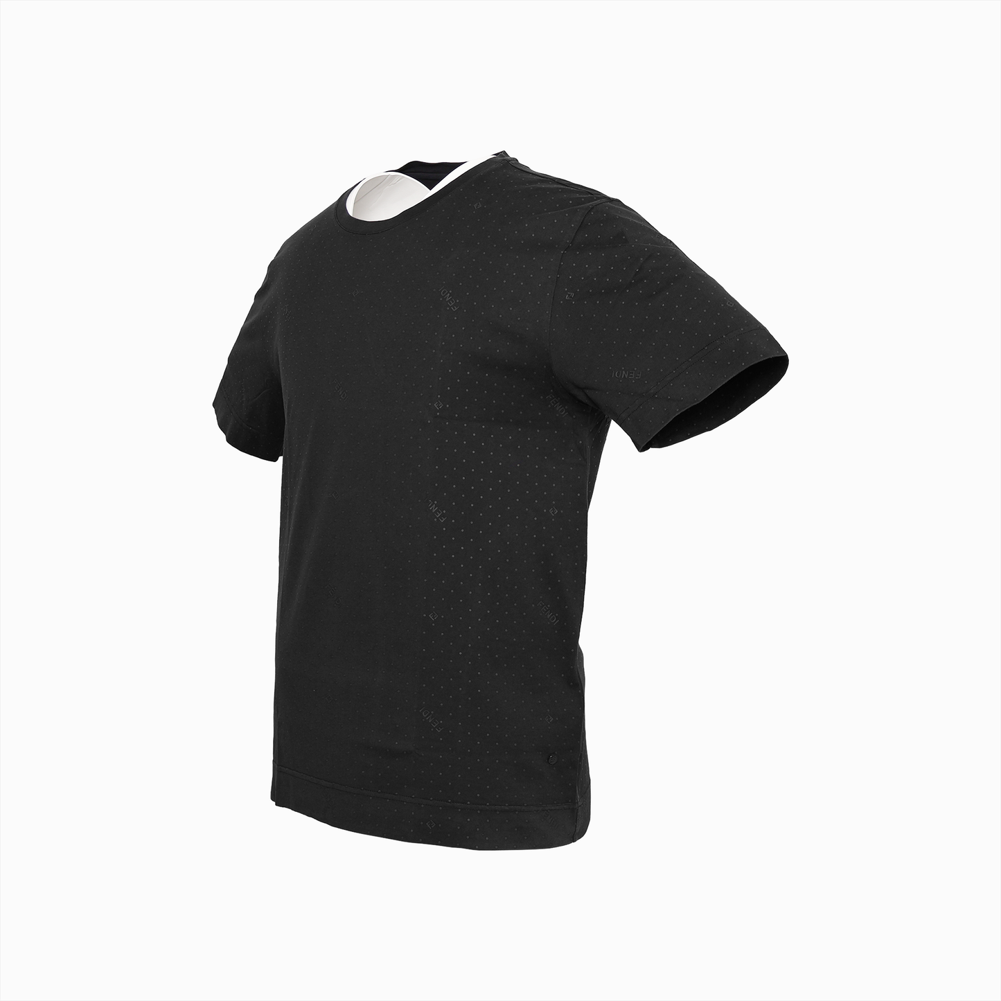 カットソー ポップアップロゴ ドットTシャツ ブラック