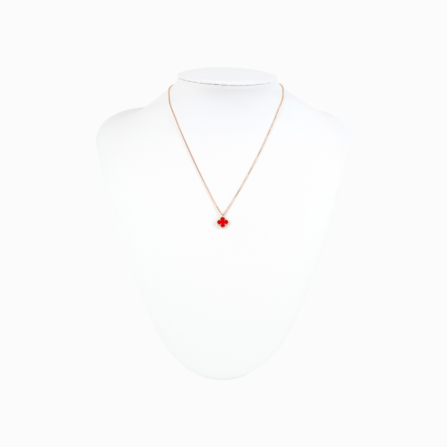 スウィート アルハンブラ ペンダント カーネリアン 18K ローズゴールド