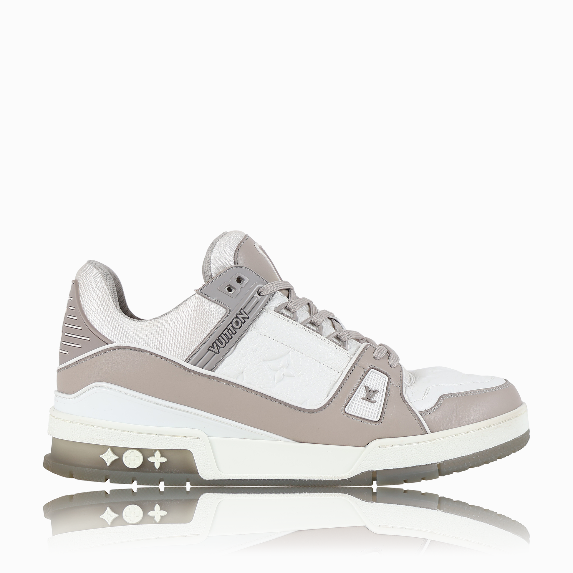 LV トレイナー・ライン スニーカー グレー ホワイト - ブランド LV トレイナー・ライン スニーカー グレー ホワイト - ブランド