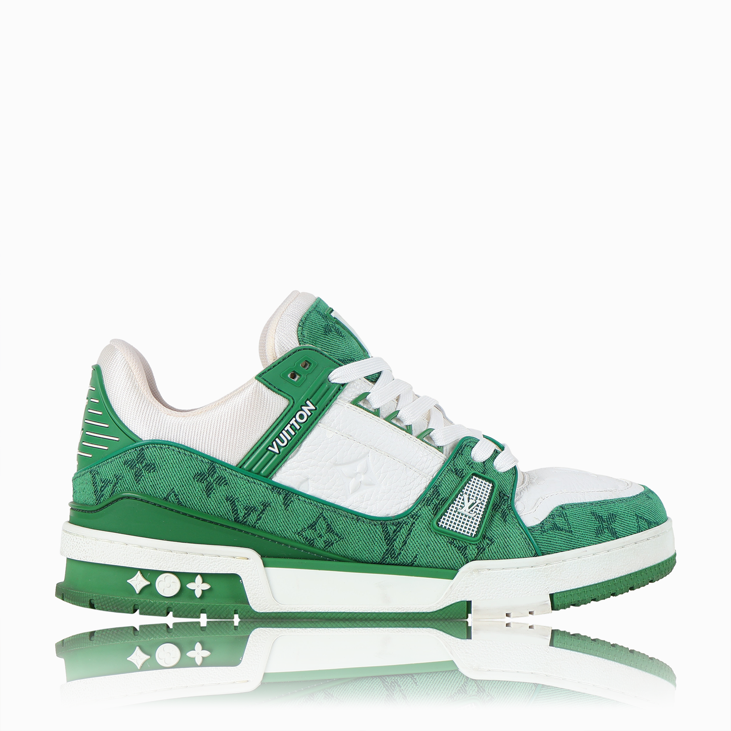 LV トレイナー・ライン スニーカー グリーン - ブランドジャパン LV トレイナー・ライン スニーカー グリーン - ブランドジャパン