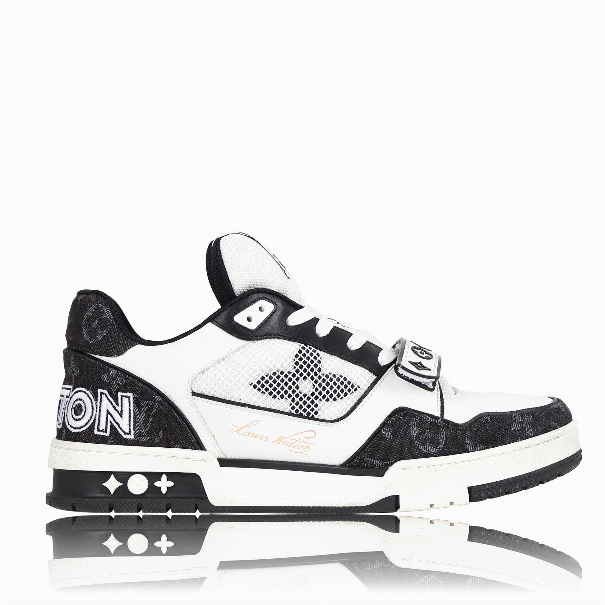 LVトレーナー・ラインスニーカー モノグラム デニム ブラック LVトレーナー・ラインスニーカー モノグラム デニム ブラック