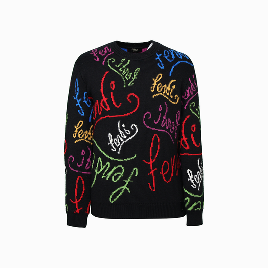 ARTIST ALLOVER KNIT マルチカラー ブラック