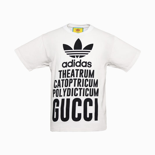 アディダス×グッチ ロゴTシャツ ホワイト