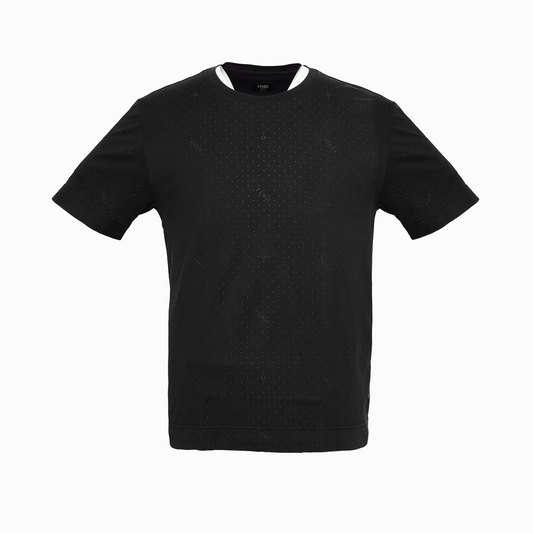 カットソー ポップアップロゴ ドットTシャツ ブラック