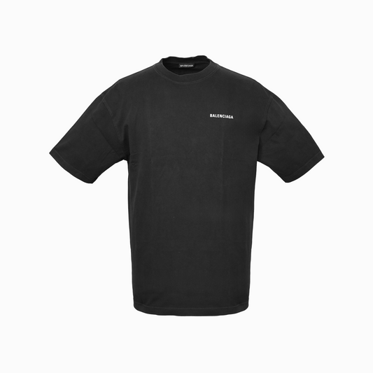 バックロゴプリント Tシャツ ブラック
